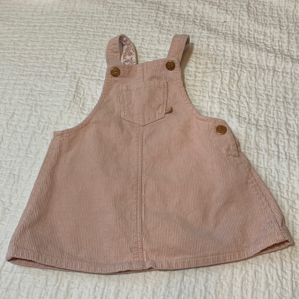 Zara baby girl corduroy overall dress. 12/18 months.